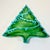 American 1970s Vintage Folk Art Americana Divided Turquoise Drip Christmas Tree Serving Dish For Sale - Image 3 of 12