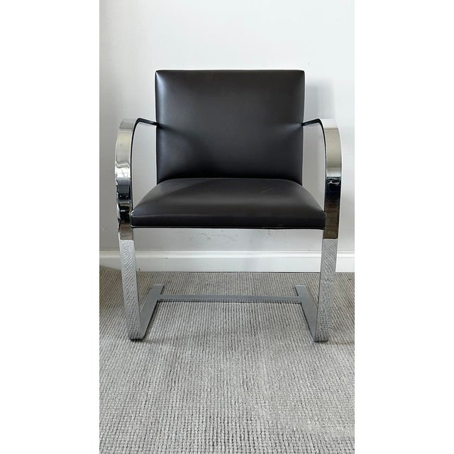 KnollStudio Original Signed Mies Van Der Rohe Brno Flat-Bar Chair - 4 Available For Sale - Image 13 of 16