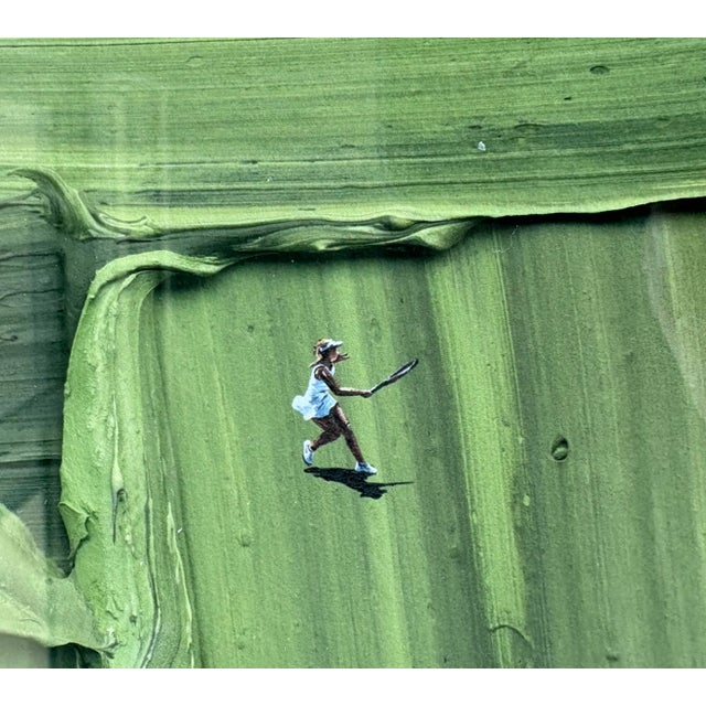 Contemporary 2025 Werner Bronkhurst Tennis “The Champions“ Framed Repro Print Sold Out Closed Edition For Sale - Image 3 of 5