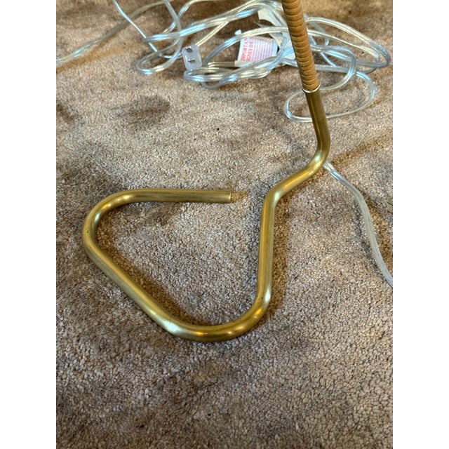 Laken Brass + Rattan Small Desk Lamp by Amber Lewis For Sale In Los Angeles - Image 6 of 7