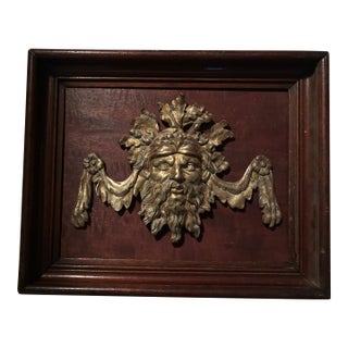 19th Century Bronze Mount in Shadow Box Frame For Sale