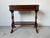 Wood SOLDHollywood Regency Burl Walnut Small Console Table With Two Dovetailed Drawers & Lower Shelf For Sale - Image 7 of 12