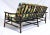 Superb 1950's Rattan, Cane and Brass Sofa by John Wisner for Ficks Reed For Sale In Philadelphia - Image 6 of 11