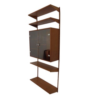 Teak Wall Unit by Kai Kristiansen for Feldballes Furniture Factory, 1960s, Set of 7 For Sale