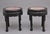 Chinese Carved Hardwood Occasional Tables, 1880s, Set of 2 For Sale - Image 4 of 11