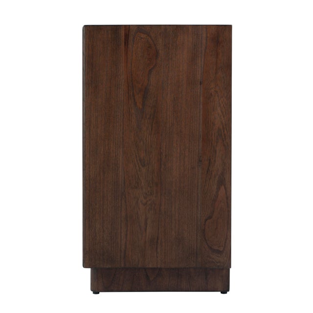 Wood Halmstad 22 in. W Rectangular Wood Panel 3 Drawer Narrow Nightstand, Brown For Sale - Image 7 of 11