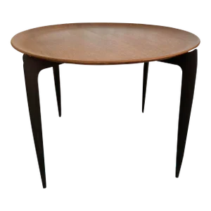 Vintage Mid Century Fritz Hansen Teak Tray Side Table