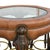 1990s 1990s Maitland-Smith Leather Pub Table & Card-Suit Stools Set For Sale - Image 5 of 6