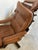 Pair of Brown Leather Swivel Lounge Chairs Danish Mid-Century Modern 1970s For Sale - Image 11 of 13