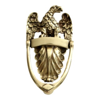 Vintage Brass Eagle Door Knocker For Sale