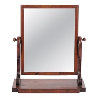 Vintage Mahogany Table Mirror, 19th Century For Sale