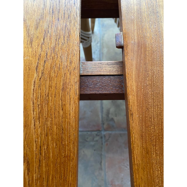 Wood 1960s Finn Juhl for France & Sons Danish MCM Dining Table W Extension For Sale - Image 7 of 7