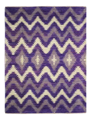 Modern Purple Pattern Rug