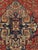Antique Farahan Sarouk Rug, Handmade Oriental Rug, Rusty Red Navy Blue Very Fine For Sale - Image 14 of 18