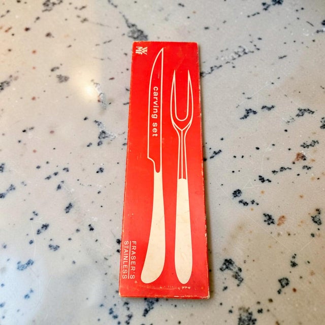 Mid-Century Modern 1960s Irving Harper for WMF Fraser's Carving Set - 2 PCS For Sale - Image 3 of 8