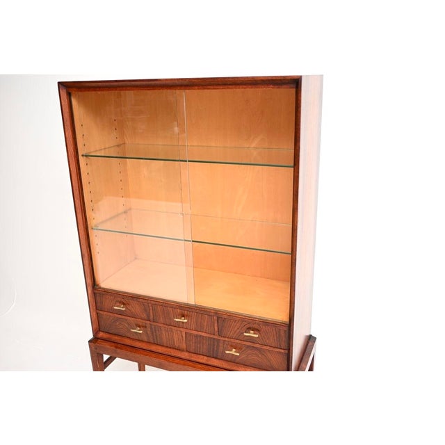 Wood Vintage Swedish Display Cabinet by Svante Skogh for Seffle Möbelfabrik, 1960s For Sale - Image 7 of 11