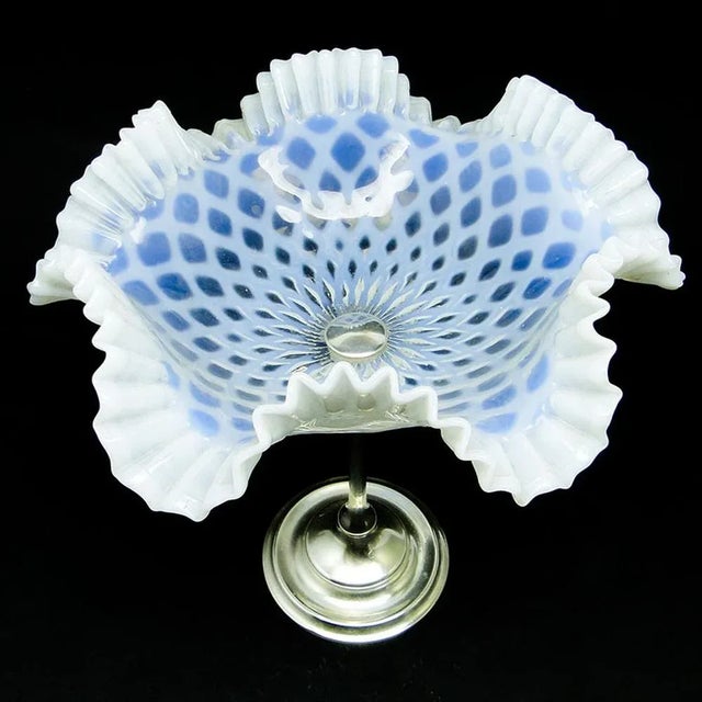 Art Nouveau Polish Bowl on Stand from Norblin, 1890s, in Very Good conditions. Designed before 1890 This piece has an...