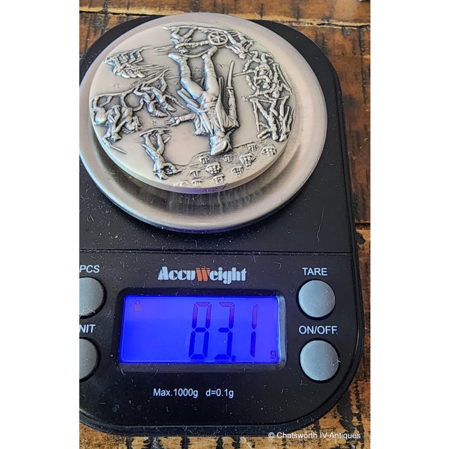 Silver 83g .999 Pure Silver Michael Lantz Medallic Art Company Usa Bicentennial Medal Coin 1776-1976 ~ New Rochelle Ny ~ Washington & Paine For Sale - Image 8 of 8