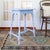 Early 20th Century Blue Painted Scalloped American Farmhouse Side Table For Sale - Image 6 of 18
