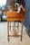 Antique Mission Arts & Crafts Walnut Inlaid Spinet Secretary Desk Console Table For Sale - Image 16 of 18