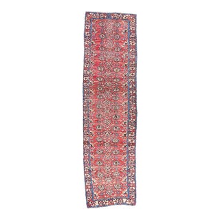 Antique Persian Mashhad Rug, 03'05 X 12'01 For Sale