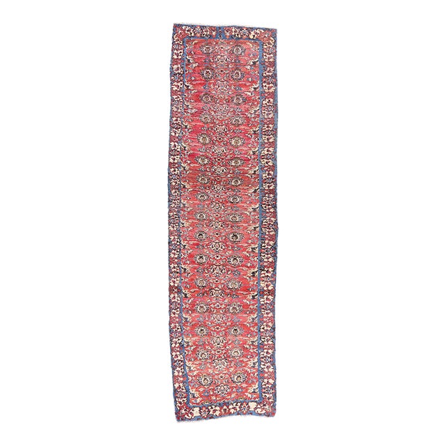 Antique Persian Mashhad Rug, 03'05 X 12'01 For Sale