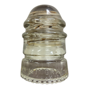 Vintage Hemingray 12 Clear Glass Insulator