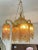 Moroccan Vintage Brass Chandelier With Colorful Glass Beads For Sale - Image 3 of 12