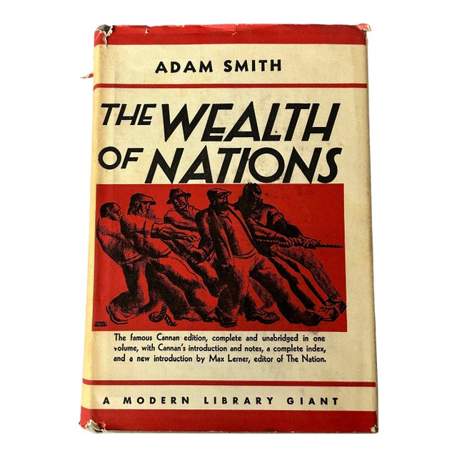 The Wealth of Nations Adam Smith Modern Library Giant With Hugo Gellert Covert Art For Sale