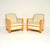 Art Deco Swedish Leather and Satin Birch Armchairs, 1930s, Set of 2 For Sale - Image 16 of 16