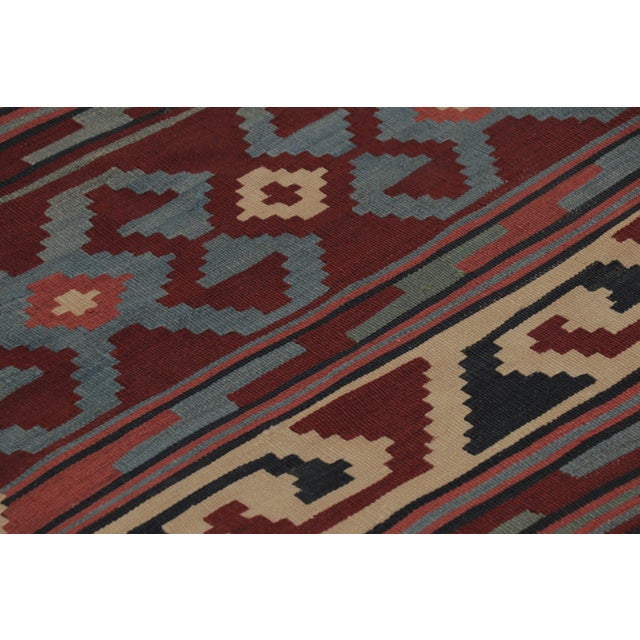 1950s Vintage Persian Kilim, Tribal Runner Rug With Ancient Motifs - Rug & Kilim For Sale - Image 5 of 7