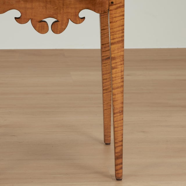 Pair of Antique American Federal Tiger Maple Stands For Sale - Image 9 of 18