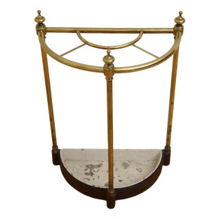 Victorian Brass Umbrella Stand, 1880s For Sale