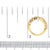 14K Yellow Gold Plated .925 Sterling Silver 2.0 Cttw Round Brilliant Cut Diamond 10 Stone Anniversary Band Ring (J-K Color, I1-I2 Clarity) - Size 6 For Sale In New York - Image 6 of 6