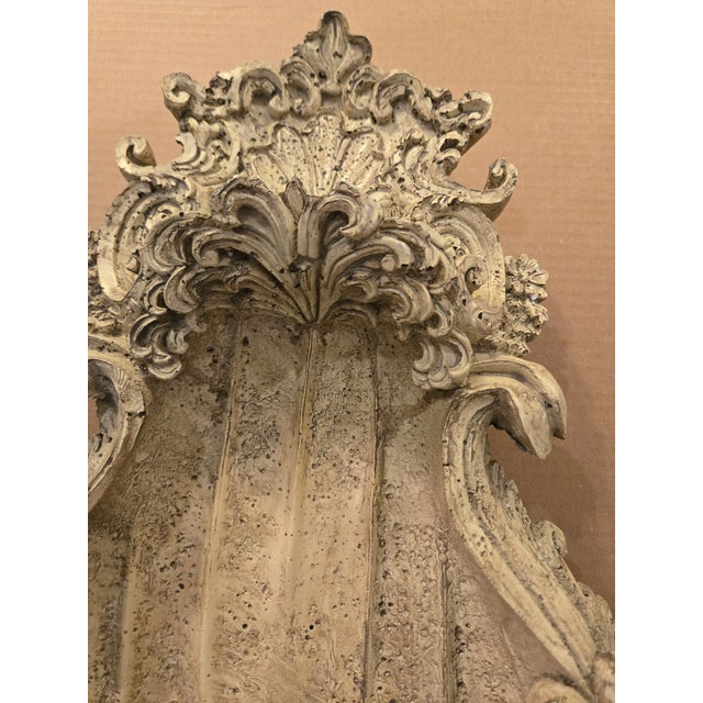 Mid-Century Modern Vintage MCM Decorative Architecture Wall Niche With Abundance of Details For Sale - Image 3 of 9