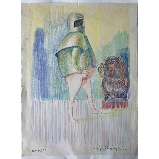 Portrait is an original Contemporary artwork realized in 1970 by the italian Contemporary artist Leo Guida (1992 - 2017)....