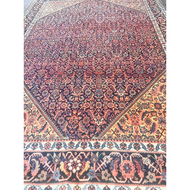Late 19th Century Antique Persian Feraghan Rug For Sale - Image 5 of 9