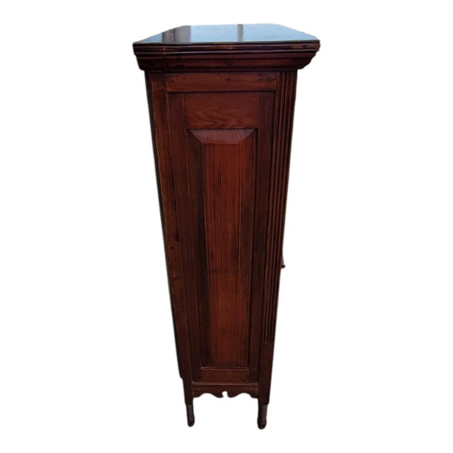 19th C American Grain Painted Rosewood Cabinet Antique Storage Cupboard For Sale - Image 15 of 18
