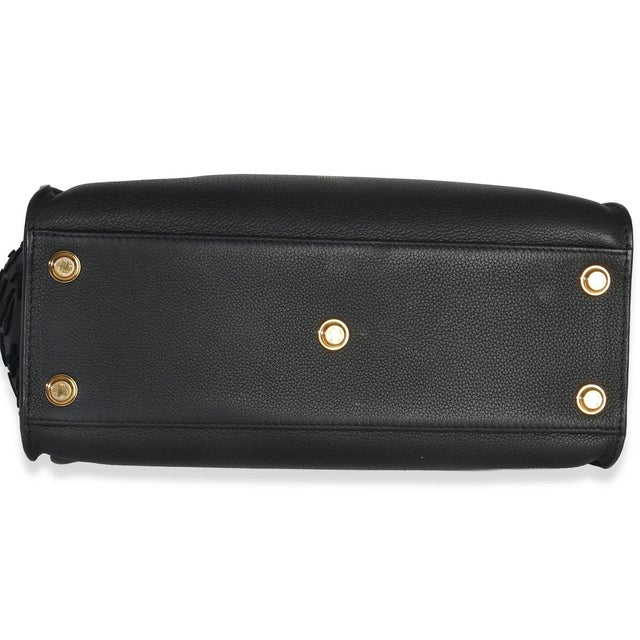 2020s Black Calfskin Monogram Tufting On My Side MM For Sale - Image 5 of 9