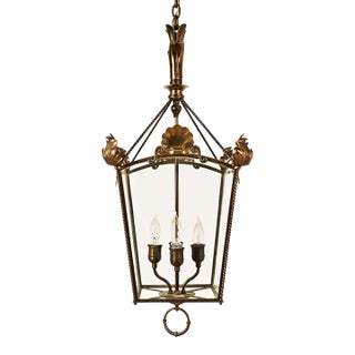 Vintage Hollywood Regency Lantern For Sale