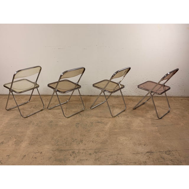 1970s Plia Chairs by Giancarlo Piretti for Anonima Castelli, 1970s, Set of 4 For Sale - Image 5 of 13