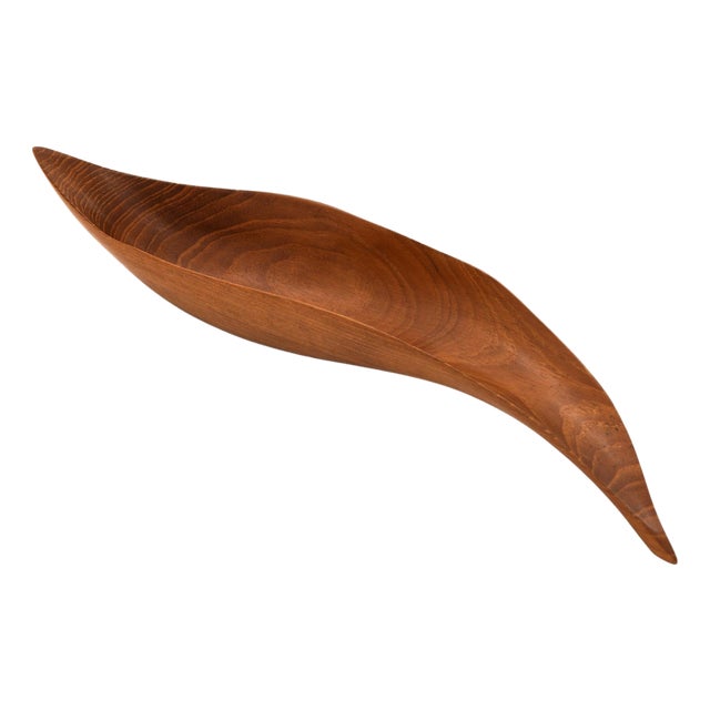 Sculptural Teak Bowl, 1961 For Sale
