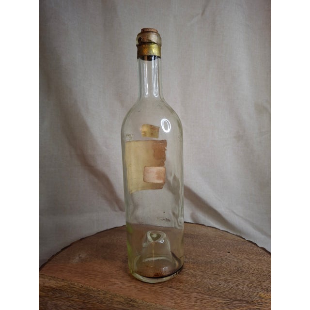 Light Green Vintage 1947 Chateau d'Yquem Empty Wine Bottle 750ml Sauternes Lur-Saluces France For Sale - Image 8 of 11