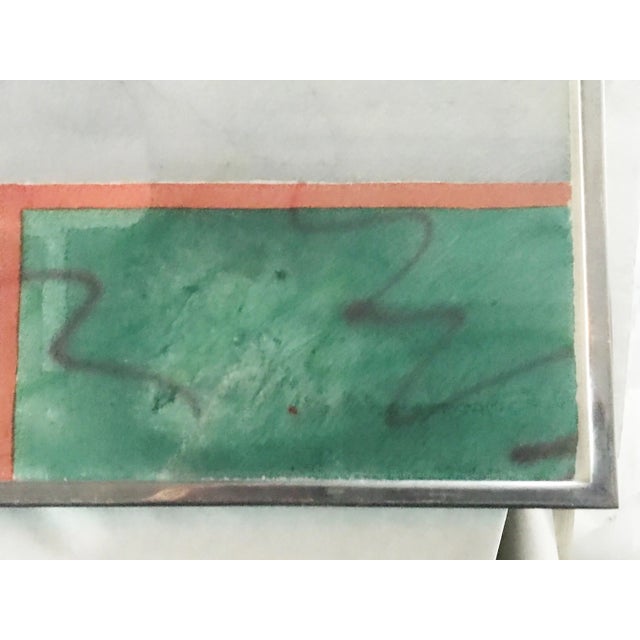 Original watercolor on paper by the California artist Billy Al Bengston (1934-2022). Artist signed BAB, titled, "Venice"...