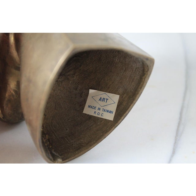 Vintage Brass Antelope Sculpture For Sale - Image 12 of 12