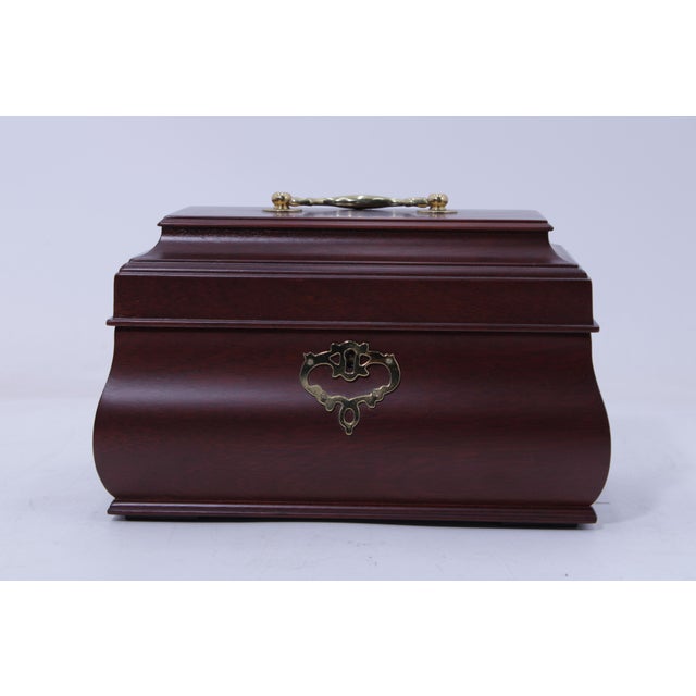 Age: Approx: 35 Years Old Details: Colonial Williamsburg Mahogany High Quality Construction 18 C. Design Solid Brass...
