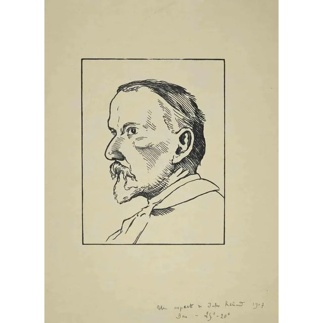 Woodcut print realized by Paul Emile Colin in the 1907. Not signed. Very good condition. This piece is attributed to the...