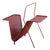 French Mid Century Red Magazine Rack by Mathieu Matégot, 1950s For Sale