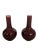 Vintage Asian Import Oxblood Red Porcelain Vases- A Pair For Sale In Charlotte - Image 6 of 10