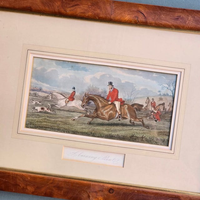 Late 19th Century Inglis Sheldon-Williams, Fox Hunting, 1870, Etchings, Framed, Set of 4 For Sale - Image 5 of 18